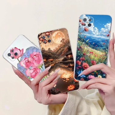 Ốp lưng Oppo Reno 4Z 5G CPH2.065 Thẩm Mỹ Mèo Dễ Thương Thời Trang Hoa Sơn Ốp lưng Oppo Reno4 Z 5G