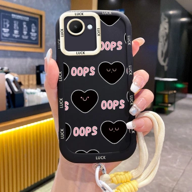 Ốp Lưng Realme C30 C30s Narzo 50i Prime Case Thiết Kế Sáng Tạo, Kèm Lanyard, Bảo Vệ Toàn Diện, Giá 44.600 VND 3