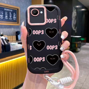 Ốp Lưng Realme C30 C30s Narzo 50i Prime Case Thiết Kế Sáng Tạo, Kèm Lanyard, Bảo Vệ Toàn Diện, Giá 44.600 VND 4