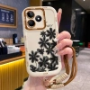 Ốp Lưng Realme & Narzo C53 C51 C51s C35 Note 50 N53 50A Prime - Ảnh Hoa Đen + Lanyard Bảo Vệ Đỉnh Cao 6