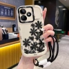 Ốp Lưng Realme & Narzo C53 C51 C51s C35 Note 50 N53 50A Prime - Ảnh Hoa Đen + Lanyard Bảo Vệ Đỉnh Cao 7