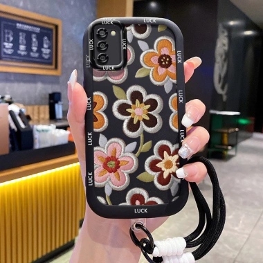 Ốp Lưng Samsung A02S A03S M02S F02S - Hoa Vẽ Đẹp kèm Lanyard, Giá 44.400 VNĐ