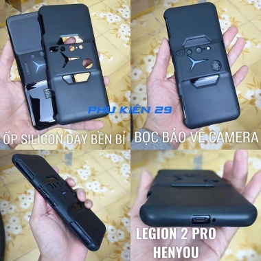 Ốp lưng silicon cao cấp đen Lenovo Legion 2 Pro Henyou - Giá 45.000, giảm 30% 5