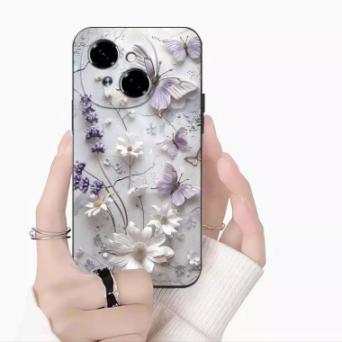Ốp Lưng Silicon Hoa Bướm Đẹp Cho Tecno Spark 40 Pro, Spark Go 2, Spark 30C 2.024 - Giá chỉ 92.880₫
