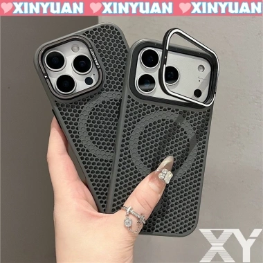 Ốp lưng Thoáng khí và tản nhiệt có giá đỡ ống kính và chức năng sạc từ tính cho iPhone 17 Air 16 15 14 13 Pro Max Plus Ốp lưng Thoáng khí và tản nhiệt có giá đỡ ống kính và chức năng sạc từ tính cho iPhone 17 Air 16 15 14 13 Pro Max Plus