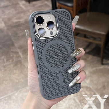 Ốp lưng Thoáng khí và tản nhiệt có giá đỡ ống kính và chức năng sạc từ tính cho iPhone 17 Air 16 15 14 13 Pro Max Plus 8 Ốp lưng Thoáng khí và tản nhiệt có giá đỡ ống kính và chức năng sạc từ tính cho iPhone 17 Air 16 15 14 13 Pro Max Plus 8