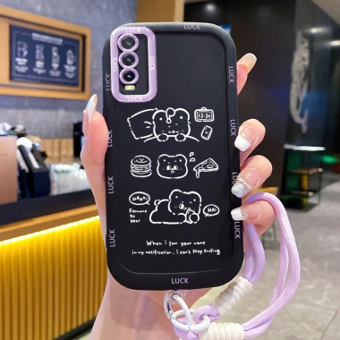 Ốp Lưng VIVO Y20, Y20i, Y20s, Y12A, Y12S, Y11s – Case Đáng Yêu Kèm Lanyard