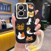 Ốp Lưng VIVO Y78 5G, V29 Lite & Y27 2.023 – Case Mèo Hoạt hình + Lanyard, giá ưu đãi 44.320₫