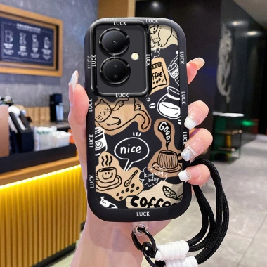 Ốp Lưng VIVO Y78 5G, V29 Lite & Y27 2.023 – Case Mèo Hoạt hình + Lanyard, giá ưu đãi 44.320₫