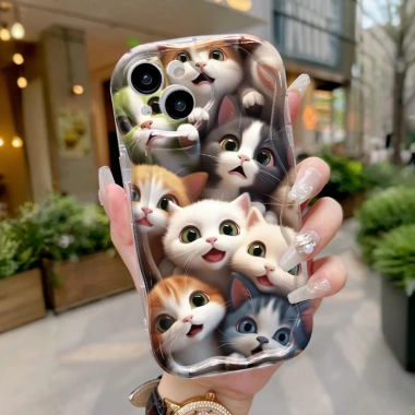 Ốp Lưng VIVO Y91C Y90 Y1s Case Trong suốt dễ thương Mèo Nhỏ Hoạt hình