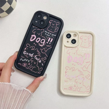Ốp Mắt Thiên Thần Chống Rơi iPhone 17‑16‑15‑14‑13‑12‑11 Pro/X/XR/XS Max/SE - Họa Tiết Chú Chó - 23.000đ 9