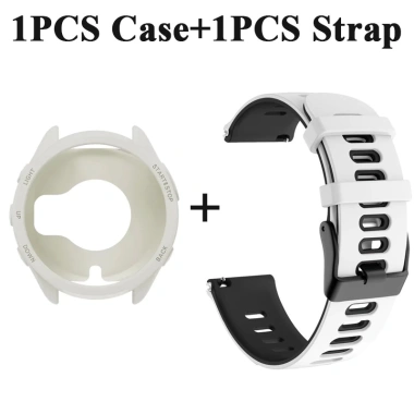 Ốp Silicon + Dây Đeo Cho Garmin Forerunner 965 Vỏ Bảo Vệ Chống Trầy Xước Dây Đeo Đồng Hồ Cổ Tay Cho Garmin 965 Vỏ Bảo Vệ Mềm