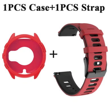 Ốp Silicon + Dây Đeo Cho Garmin Forerunner 965 Vỏ Bảo Vệ Chống Trầy Xước Dây Đeo Đồng Hồ Cổ Tay Cho Garmin 965 Vỏ Bảo Vệ Mềm