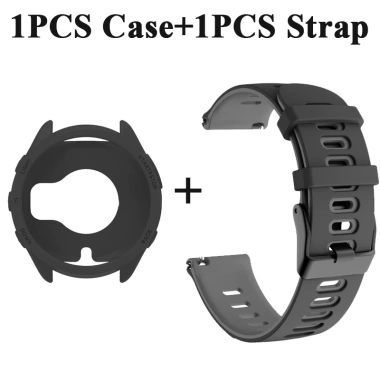 Ốp Silicon + Dây Đeo Cho Garmin Forerunner 965 Vỏ Bảo Vệ Chống Trầy Xước Dây Đeo Đồng Hồ Cổ Tay Cho Garmin 965 Vỏ Bảo Vệ Mềm