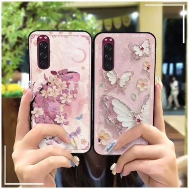Ốp TPU Hoa Graffiti cho Sony Xperia 5/XZ5 - Chống va đập, thấm nước, vỏ mềm