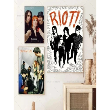 PC Ca Sĩ Paramore Tour Album Nhạc Poster Nghệ Thuật Chống Thấm Nước In Canvas Cho Quán Cà Phê Thanh Phòng Trang Trí Tường F6M3 2