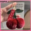 PNPIA- Dễ Thương Sang Trọng Anh Đào Hoạt Hình Xe Mặt Dây Chuyền Túi Dây Điện Thoại Di Động Quyến Rũ Cô Gái Người Bạn Trang Trí Quà Tặng
