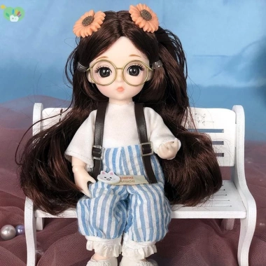 Quần áo búp bê 16-18 cm OB11 – Bộ trang phục bé gái 1/12 váy, phụ kiện, chỉ 55.990 VND 7