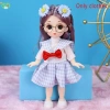 Quần áo búp bê 16-18 cm OB11 – Bộ trang phục bé gái 1/12 váy, phụ kiện, chỉ 55.990 VND 10
