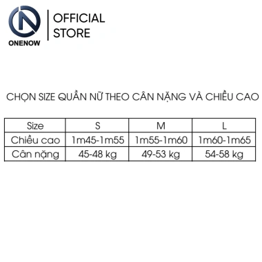 QUẦN ÁO THỂ THAO NỮ 100% POLYESTER ONENOW QUẦN HAI LỚP 6.211.04.F
