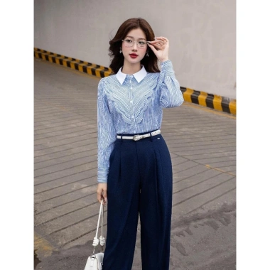 Quần baggy xếp ly LQ131 Lamia Design - Phong cách trẻ trung, giảm giá 442.800₫