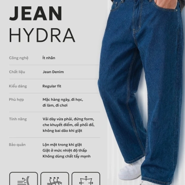 Quần Dài Jeans/Jean Denim Nam Basic - Form Regular - Everyday - Street Fit - Minimal Style 3