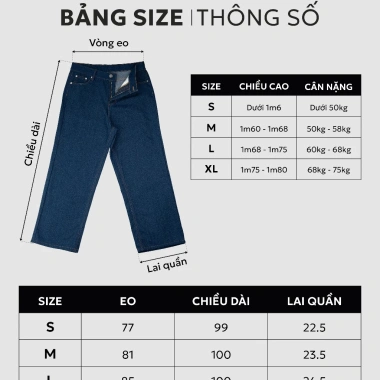Quần Dài Jeans/Jean Denim Nam Basic - Form Regular - Everyday - Street Fit - Minimal Style 9