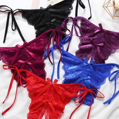 Quần lót nữ xẻ đáy bikini lọt khe sexy cột dây TL017 - Giá 38.000 đồng | Con Gái Store