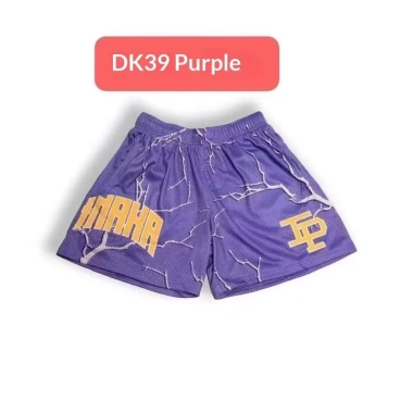 Quần short bóng rổ dáng rộng thương hiệu Mỹ, thiết kế in hình ngọn lửa, thoáng khí và nhanh khô. 6