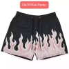 Quần short bóng rổ dáng rộng thương hiệu Mỹ, thiết kế in hình ngọn lửa, thoáng khí và nhanh khô. 9