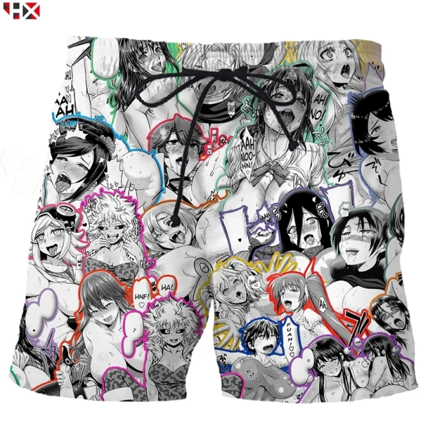 Cách phối đồ với quần short nam in 3D Ahegao Hentai My Hero Academia cho phong cách streetwear