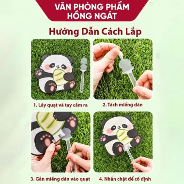 Quạt Cầm Tay Mini Gấu Trúc Panda - Quạt Nhựa Dễ Thương Giảm 21% còn 4900đ 9 Quạt Cầm Tay Mini Gấu Trúc Panda - Quạt Nhựa Dễ Thương Giảm 21% còn 4900đ 9