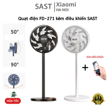 Quạt Điện Đứng FD-271 SAST ( kèm điều khiển ) - 3 Chế Độ Quạt - Tiếng Ồn Cực Thấp - Có Hẹn Giờ - Bảo Hành 2 Năm