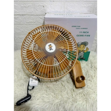 Quạt kẹp vàng 28cm dùng cho ô tô điện 12V-24V - Giá ưu đãi 220.000đ, tiết kiệm năng lượng 4
