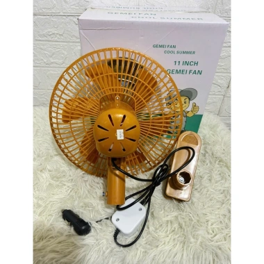 Quạt kẹp vàng 28cm dùng cho ô tô điện 12V-24V - Giá ưu đãi 220.000đ, tiết kiệm năng lượng 6
