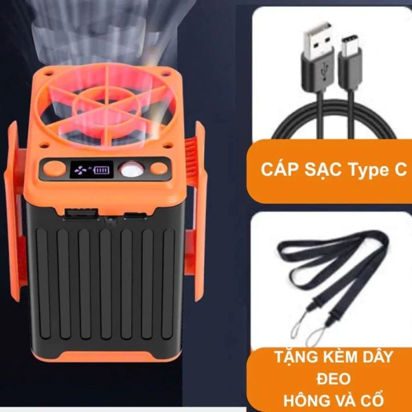 Cách sử dụng quạt mini đeo thắt lưng F13 hiệu quả trong các hoạt động ngoài trời