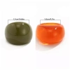 QUENTIN Nhẫn Nhựa Trong Suốt, Nhẫn Hình Học Acrylic Nhiều Màu Kẹo, Mái Vòm Độc Đáo Chunky Hình Bầu Dục Rộng Không Đều Nhẫn Nữ 2