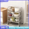 RACK Xe đẩy phòng bếp thép không gỉ - Bán đồ ăn, chống gỉ, bền, sạch, 539.000₫