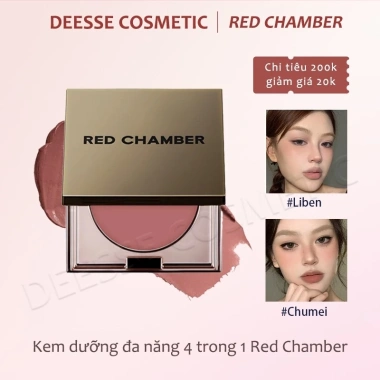 RED CHAMBER Kem Đa Năng 3in1 - Makeup Tự Nhiên, Bền Màu cho Mắt, Môi, Má - Chỉ 179.400₫