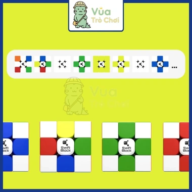 Rubik Gan Swift Block 355S 3x3 Rubic Gan Budget Cube Có Nam Châm Khoan Lỗ Stickerless Đồ Chơi Trí Tuệ Trẻ Em Tư Duy 9