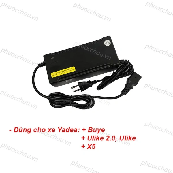 Hình ảnh sản phẩm Sạc Xe Điện Yadea 72V Đa Dòng 3A/4A/6A - Chính Hãng, Nạp Nhanh, Tiết Kiệm