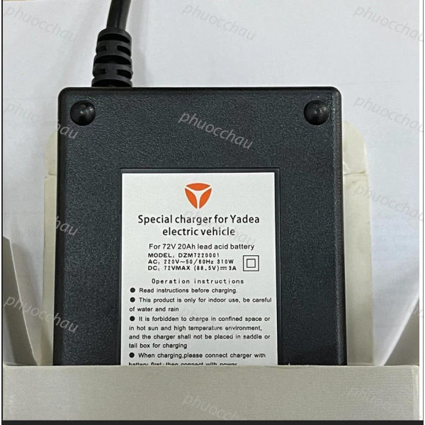 Cách lựa chọn dòng sạc 3A, 4A hay 6A cho pin 72V Yadea phù hợp với nhu cầu sử dụng
