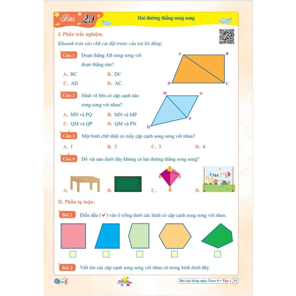 Hình ảnh sản phẩm Sách - Bài Tập Hằng Ngày Toán Lớp 4 - Tập 1 - Kết Nối Tri Thức Với Cuộc Sống (1 cuốn)