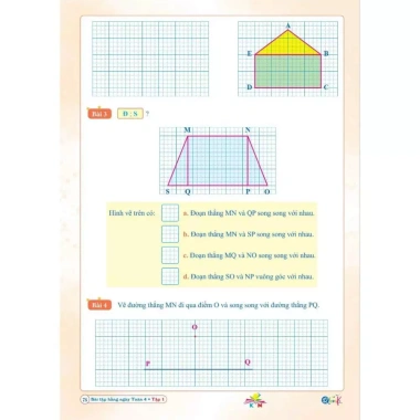 Sách - Bài Tập Hằng Ngày Toán Lớp 4 - Tập 1 - Kết Nối Tri Thức Với Cuộc Sống (1 cuốn)