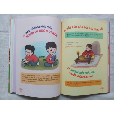 Sách - Combo 2 cuốn - Đồng dao thơ truyện cho bé tập nói + Vui học thành ngữ tục ngữ ca dao bằng tranh 8