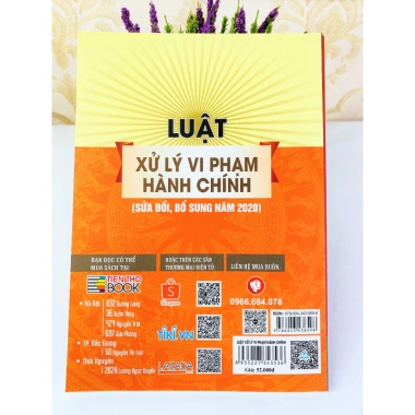 Sách Luật Xử Lý Vi Phạm Hành Chính 2.020 Sửa Đổi Bổ Sung - Giá chỉ 51.750₫ - ndbooks 9