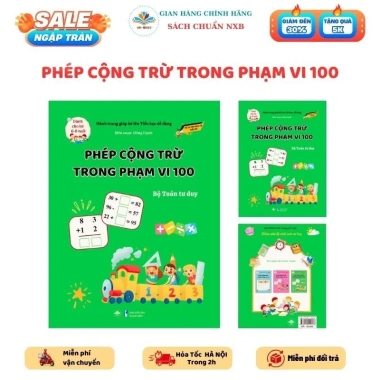 Sách Phép Cộng Trừ Phạm Vi 100 - Bộ Toán Tư Duy 6-10 tuổi, Giá ưu đãi 45.000