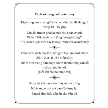Sách - Úm Ba La Ra Quyết Định (The Book Of Answers)