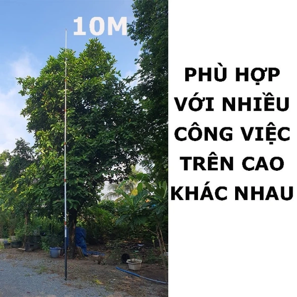 Cách lắp và sử dụng sào nhôm carbon rút 10m KATABOY cho công việc cắt tỉa cây cao