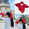 Set 02 Kẹp Tóc và Scrunchie Đính Cờ Đỏ Sao Vàng Mừng Các Ngày Lễ Việt Nam 2